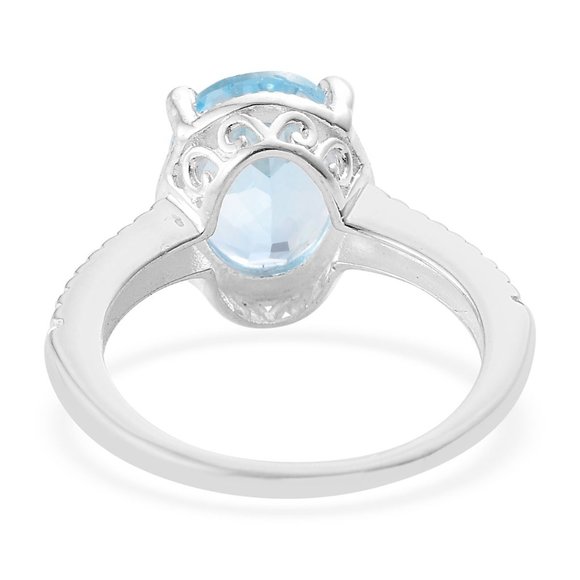 Sky Blue Topaz Ring - Picture 3 of 3